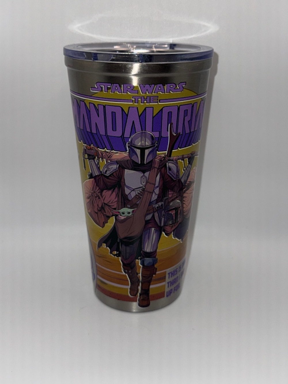 Disney Parks Star Wars The Mandalorian Grogu Stainless Steel Tumbler EasyGo